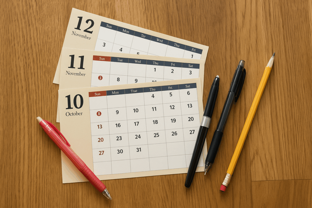 受験スケジュールの画像